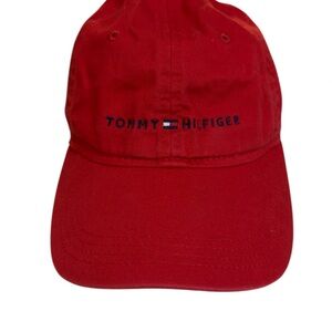 Tommy Hilfiger Bold Red Baseball Cap